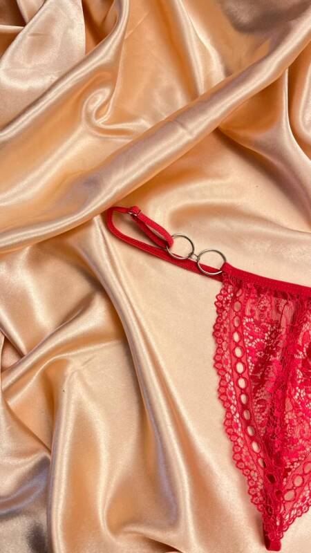 Venlisa Halka Detaylı Dantel String Külot V6712