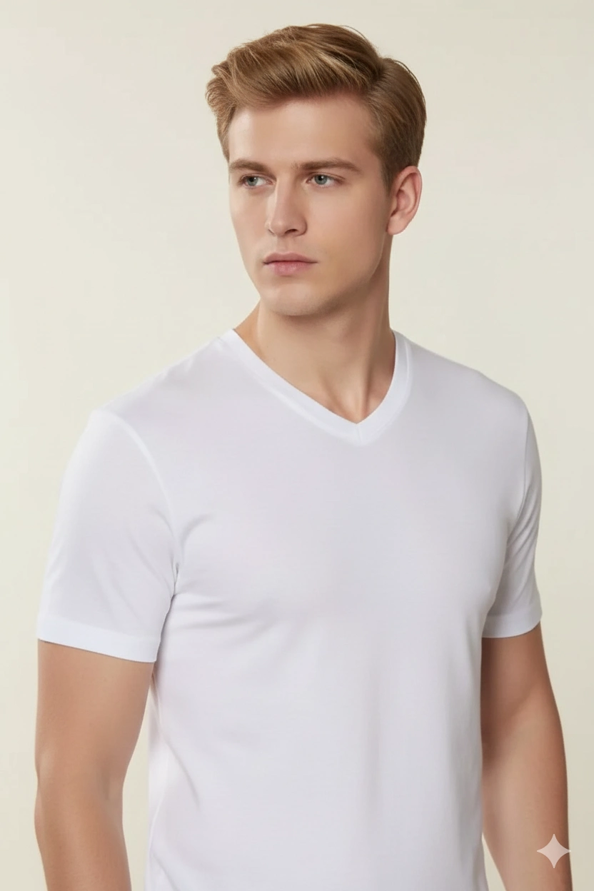 Şahinler V Yaka Erkek Penye E008