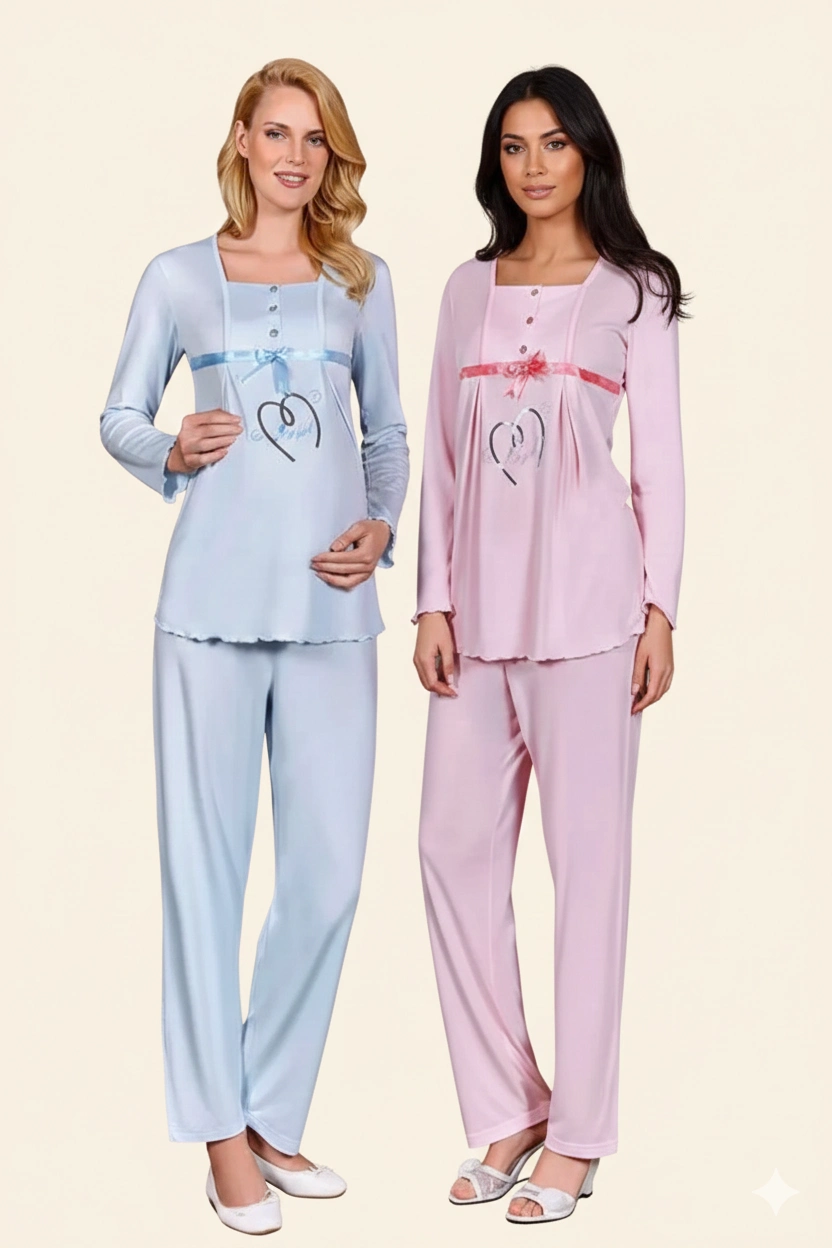 Berrak Bayan Hamile Pijama Takımı 392