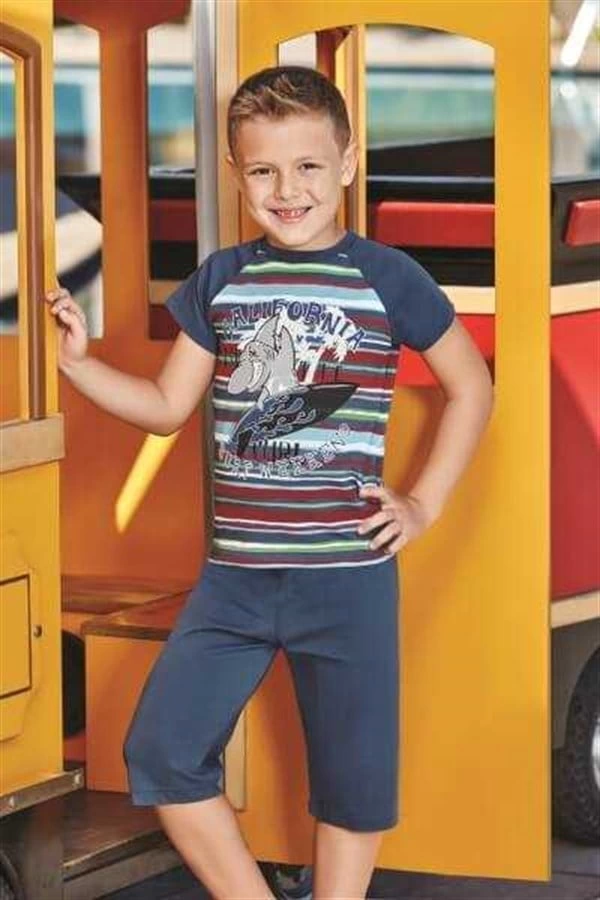 Erkek Çocuk Kapri Takımı %100 Pamuklu 5333