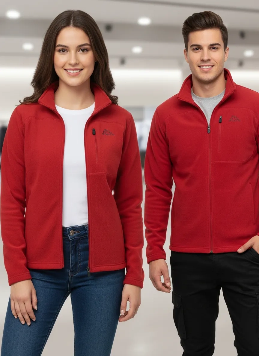 Kappa Tam Fermuarlı Polar Ceket