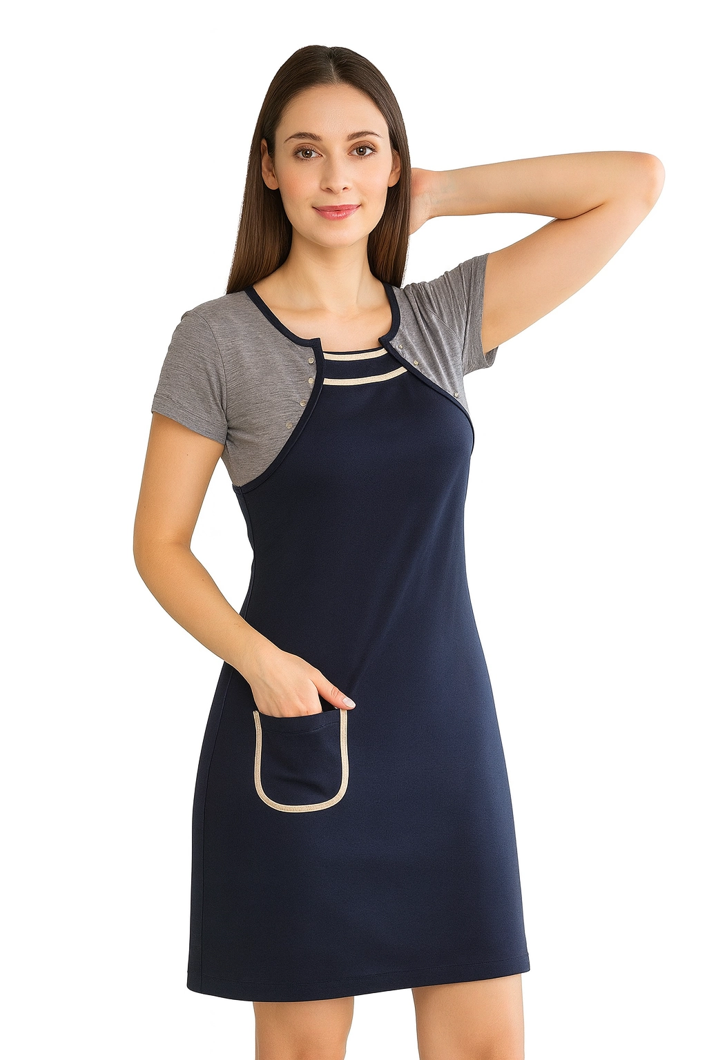 Berrak Kadın Cepli Elbise 2687