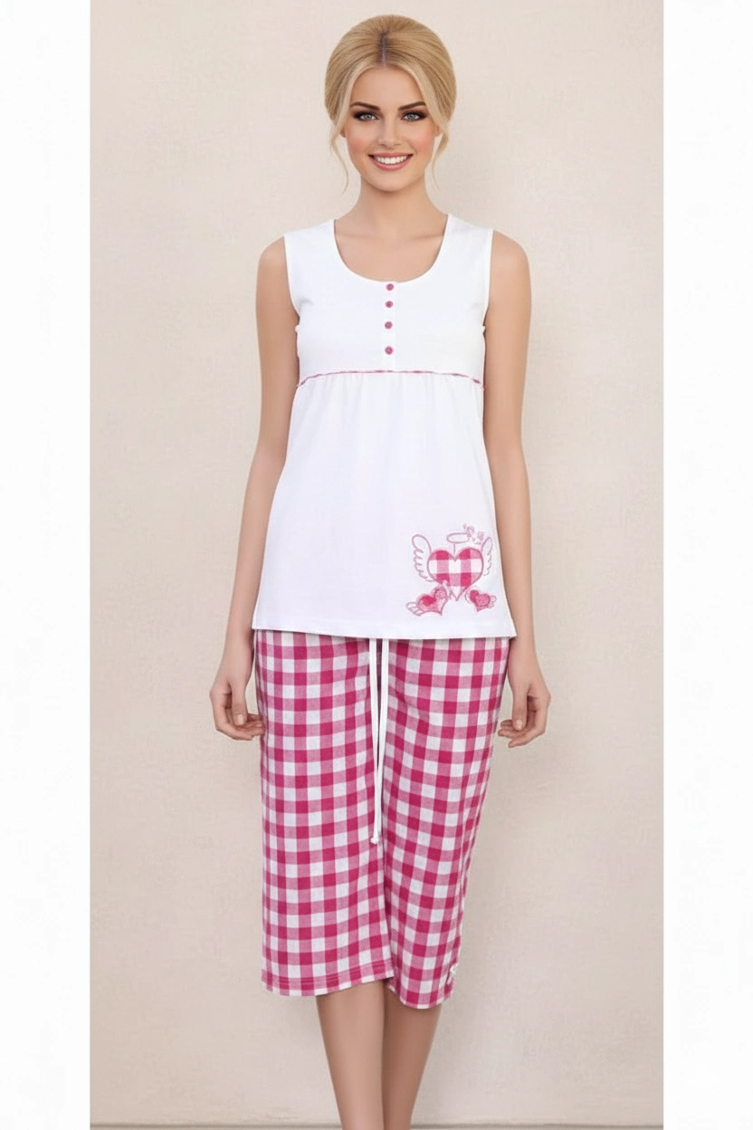 Şahinler Kadın Yazlık Düğmeli Pijama 21522