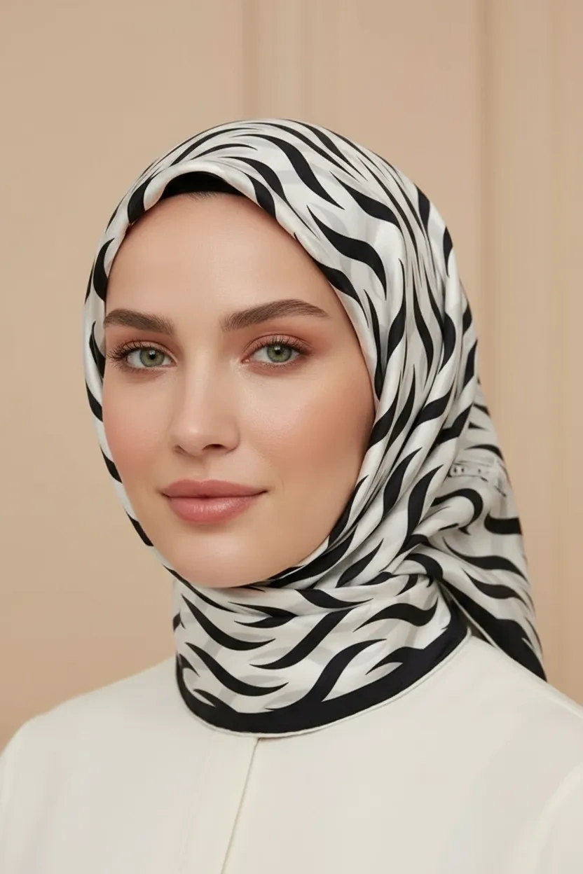 Mısırlı Polyester Eşarp Desen 1