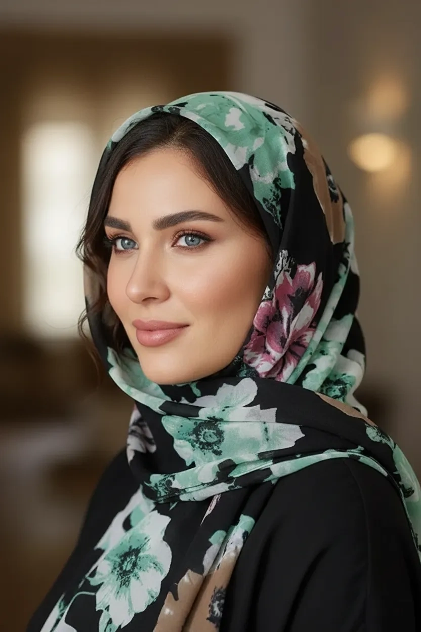 Mısırlı Alize Çiçek Desen Şal Desen 5