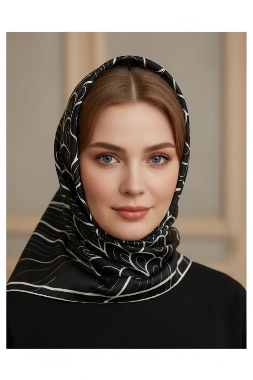 Mısırlı Polyester Eşarp Desen 3