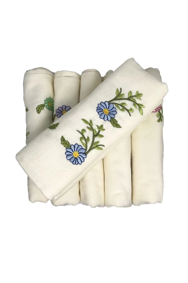 Bulteks Nakışlı Kadife Havlu 30X50 Desen 2