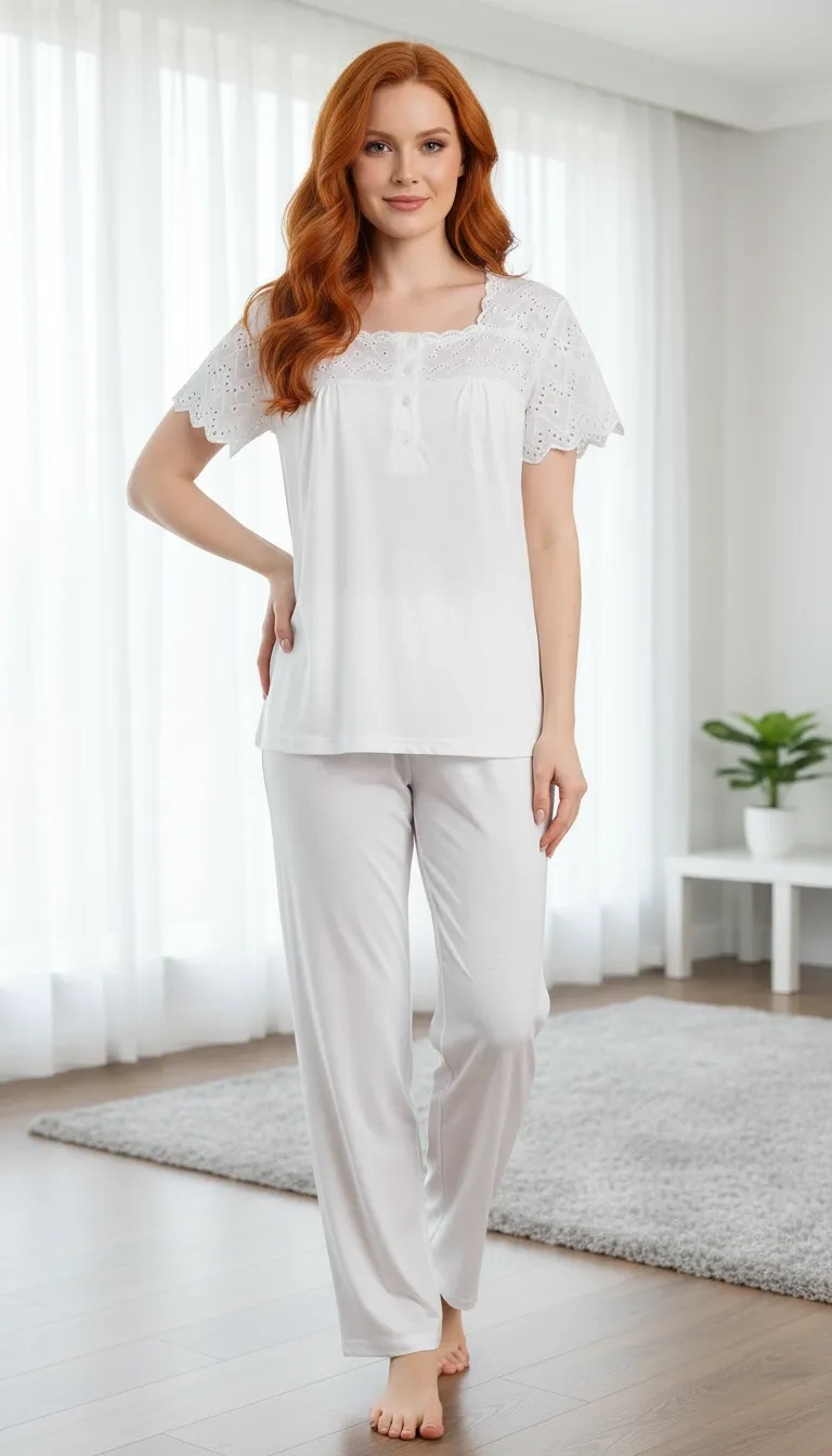 Limissi Kadın Aplike Pijama Takımı 23201