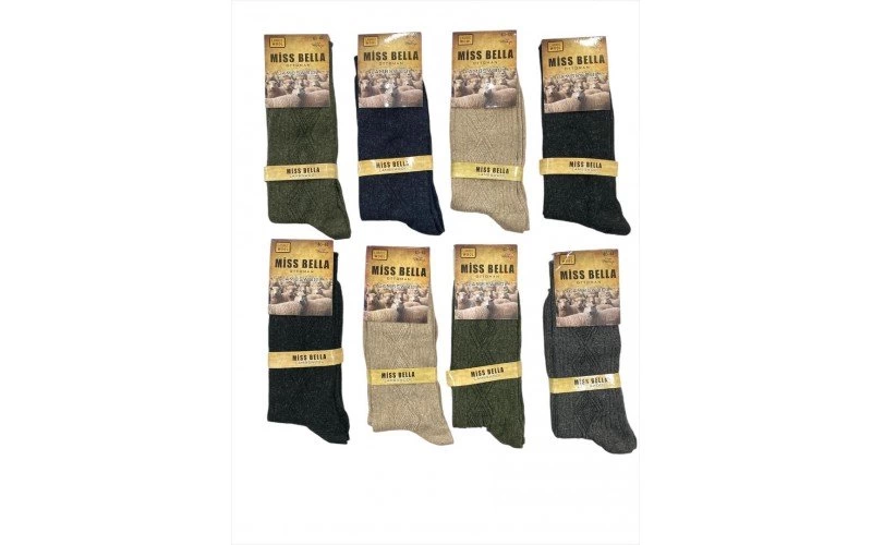 Miss Bella Lamswool Kışlık Erkek Çorap 8 Adet
