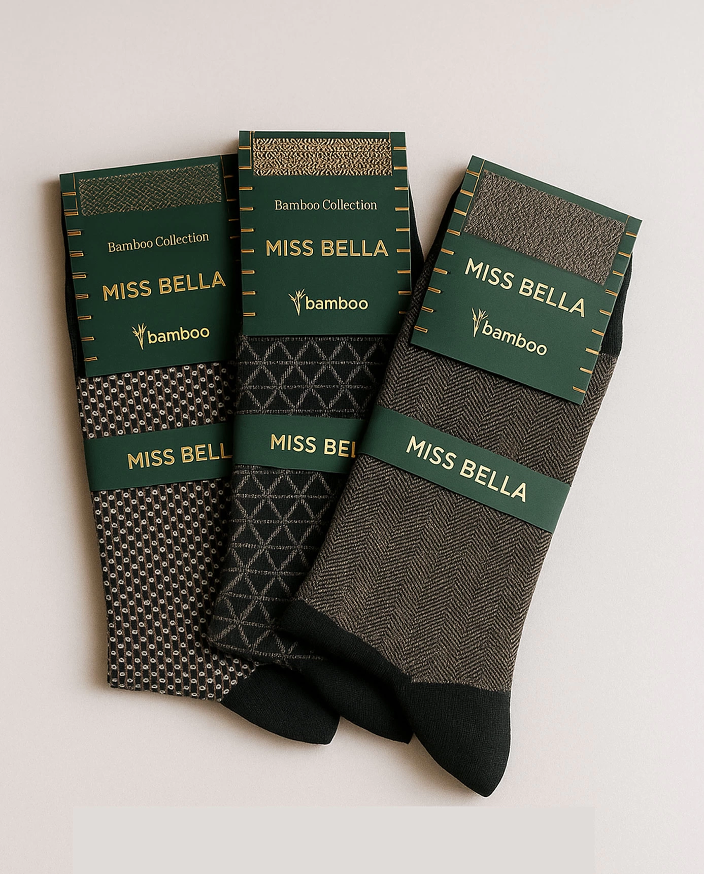 Missbella Bambu Desenli Erkek Çorap