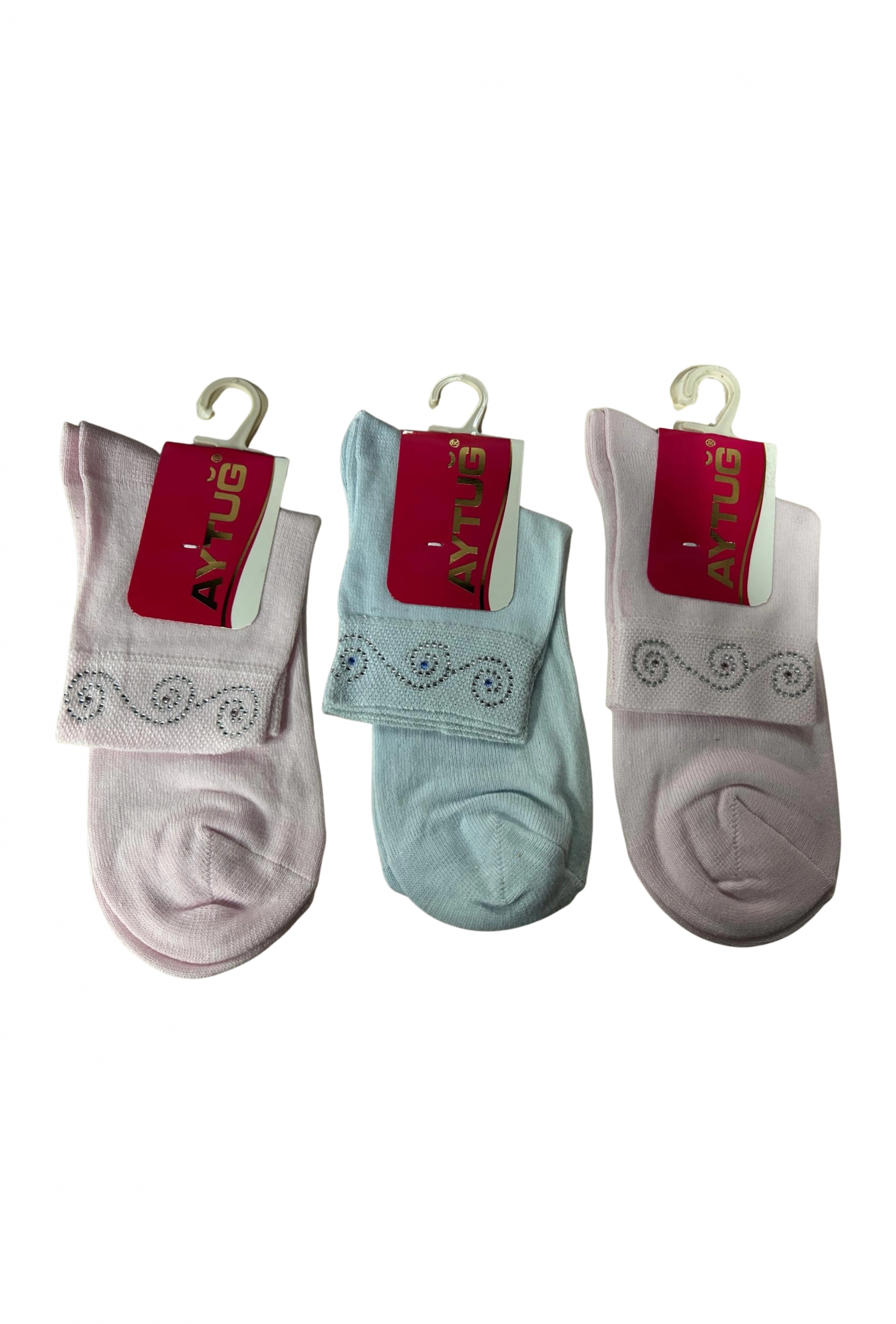 Aytuğ Taşlı Bayan Soket Çorabı 3 ADET 30320