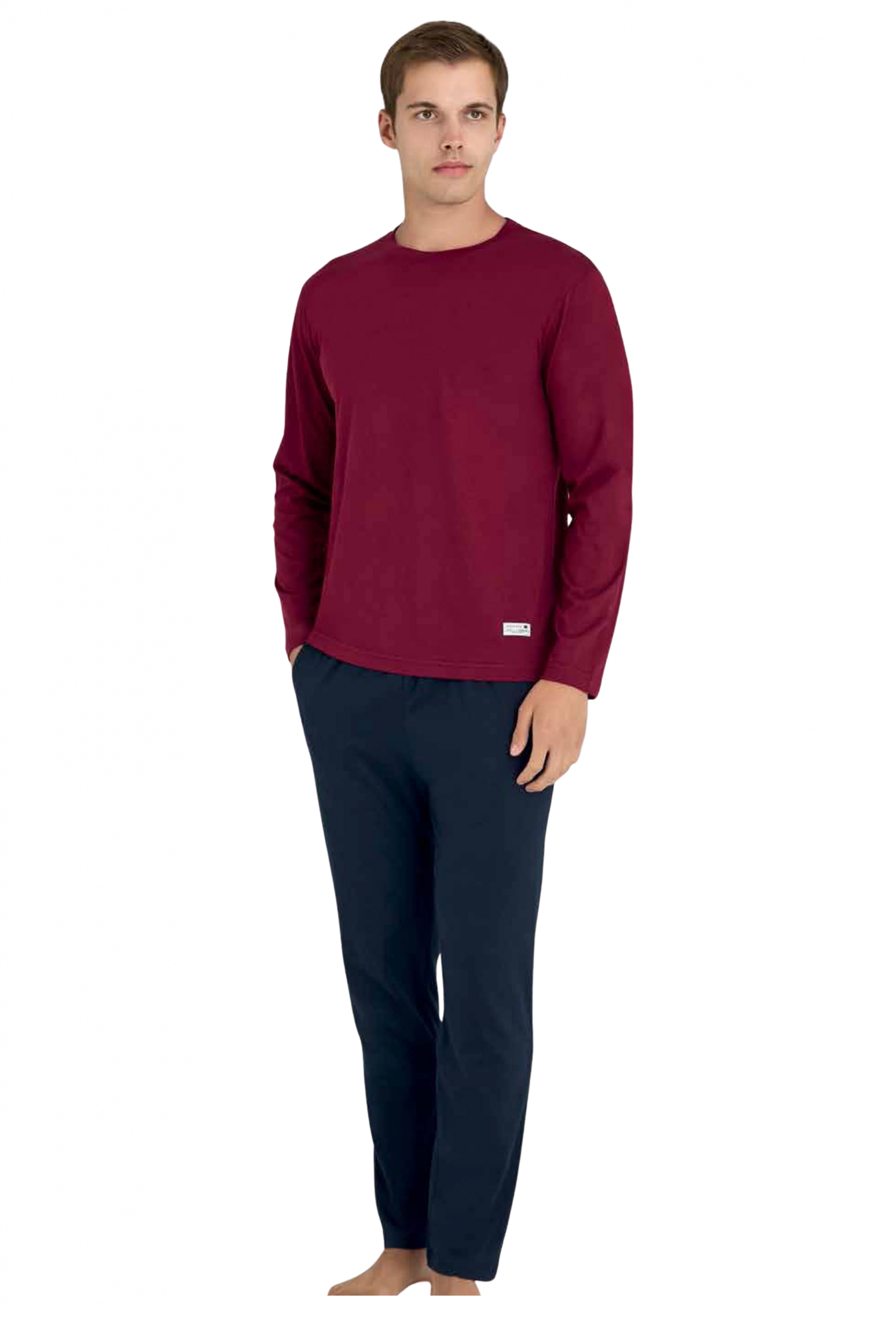 9109-KLY 0 YAKA BATTAL PİJAMA TAKIMI