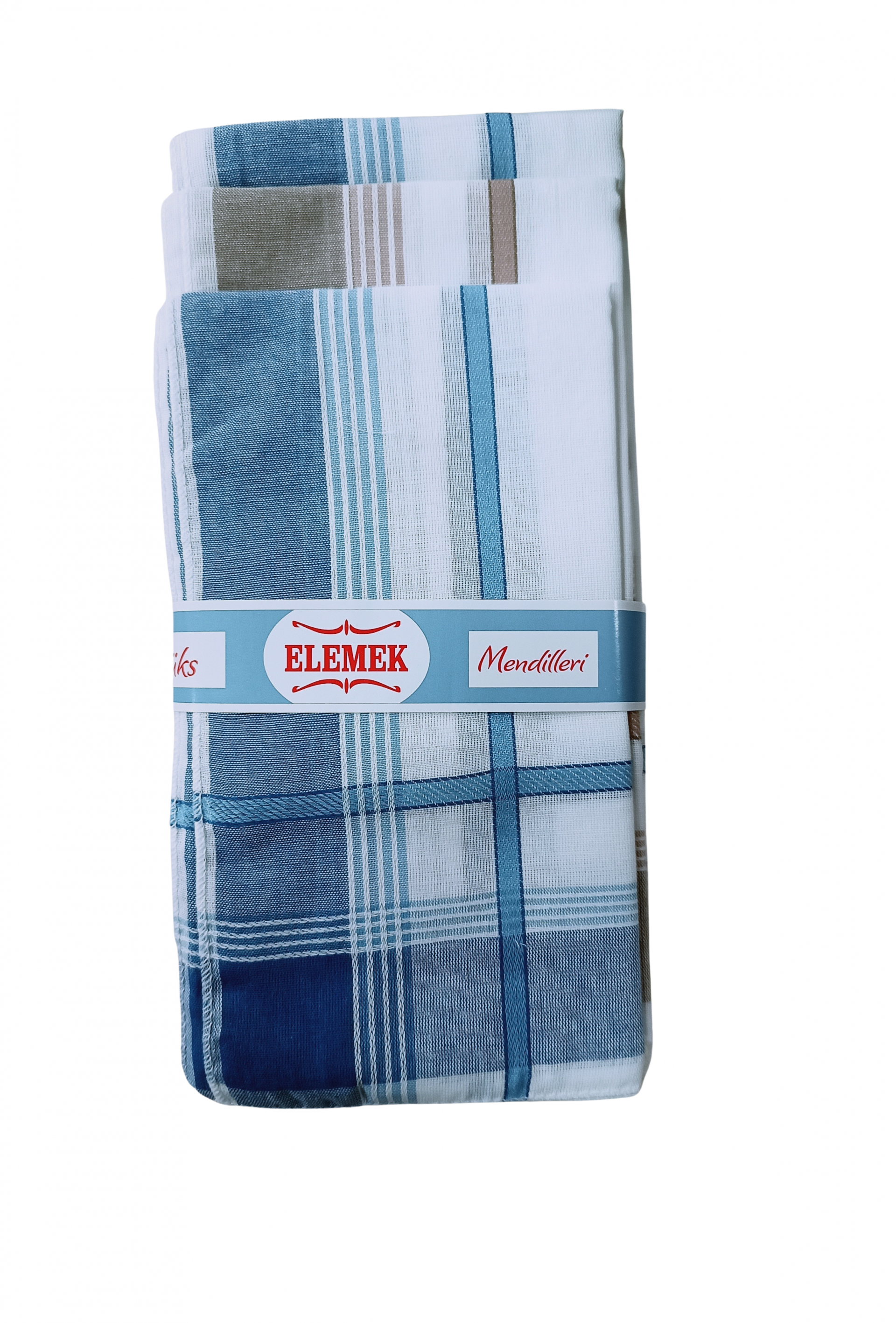 Elemek Erkek Çizgili Mendil 12 adet 39x39 cm