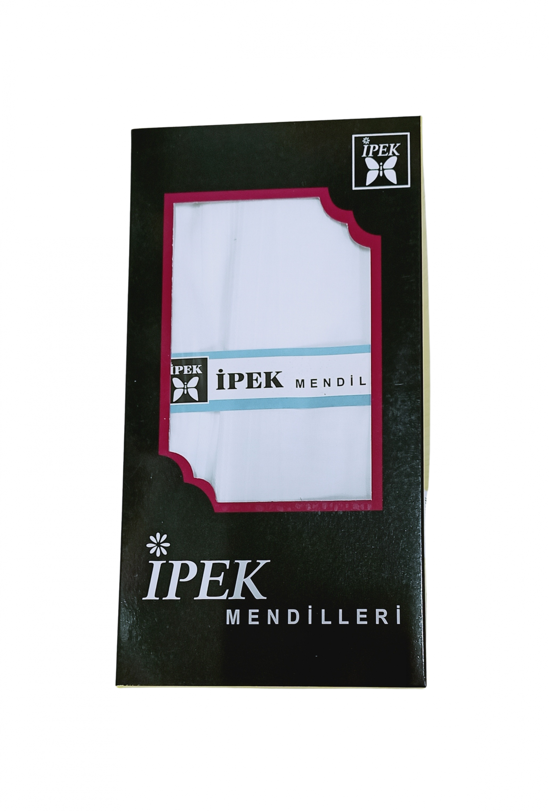 İpek Erkek Beyaz Kutulu Mendil 12 Adet 42x42 cm