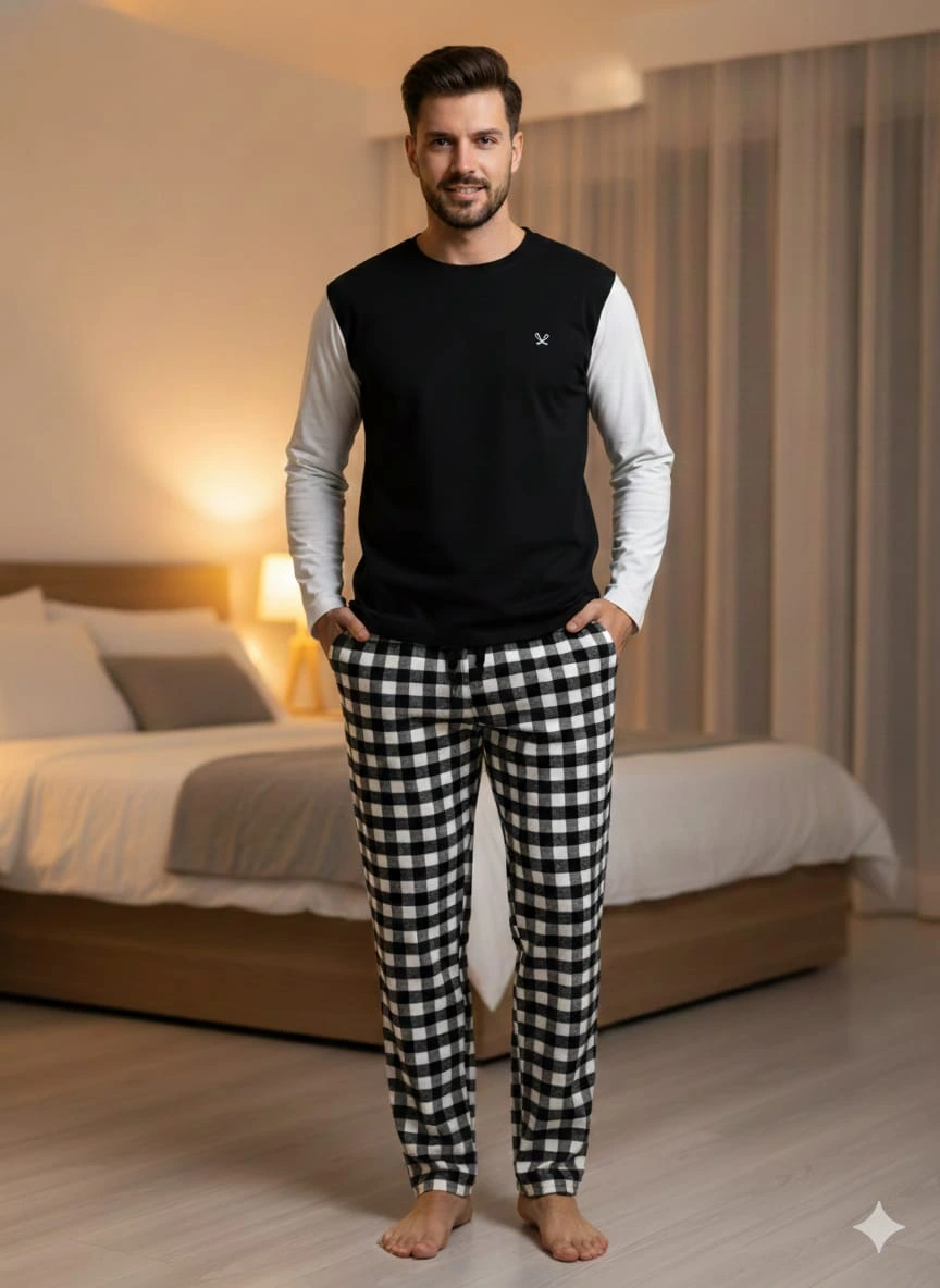 pijalüx tek alt ekose pijama