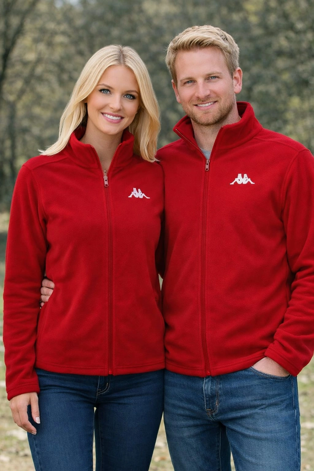 Kappa Tam Fermuarlı Polar Ceket