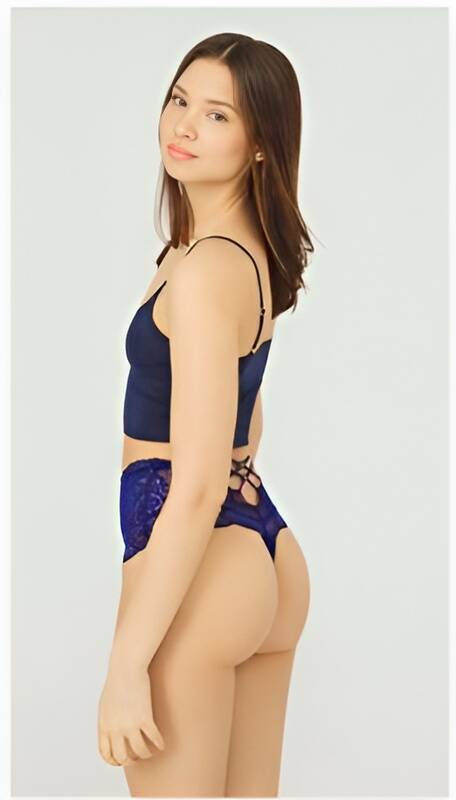 Venlisa Çapraz Bantlı Dantelli Yüksek Bel Tanga V6102