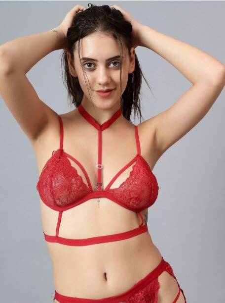 Venlisa Dantelli Bant Detaylı Sütyen ve Jartiyerli Külot Takımı V1706